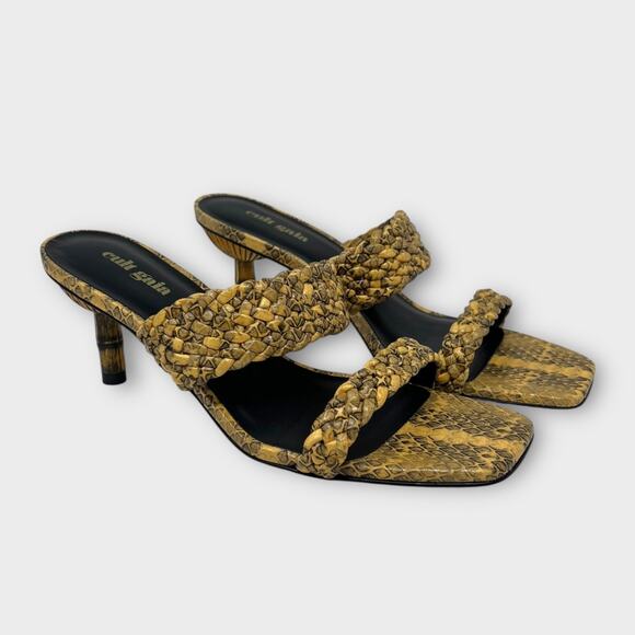 Cult Gaia Women's Kal Kitten Heel Slip On Sandals Size 37.5 NEW - Picture 7 of 11